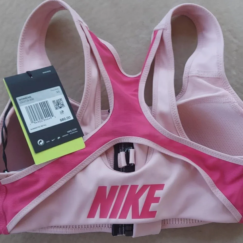 NWT Nike Dri-FIT Shape Women's High Support Padded Zip Front Sports Bra - sz XS